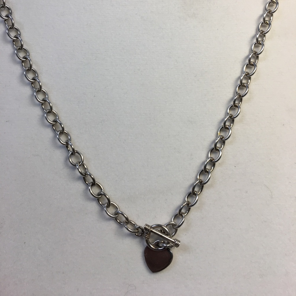 sterling silver 925  necklace 17”